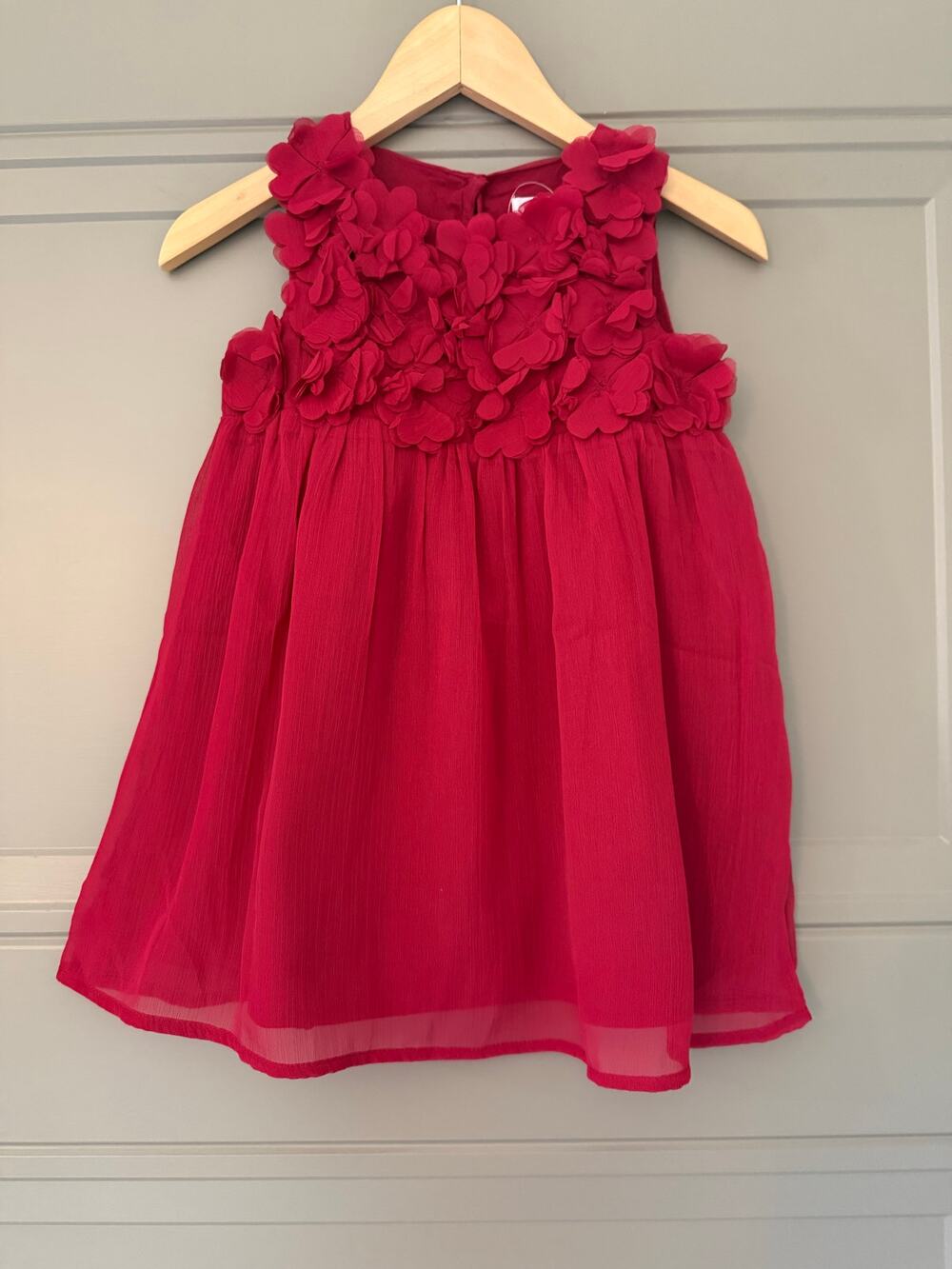 NEW Baby Gap Red Flower Dress 2 years 2t